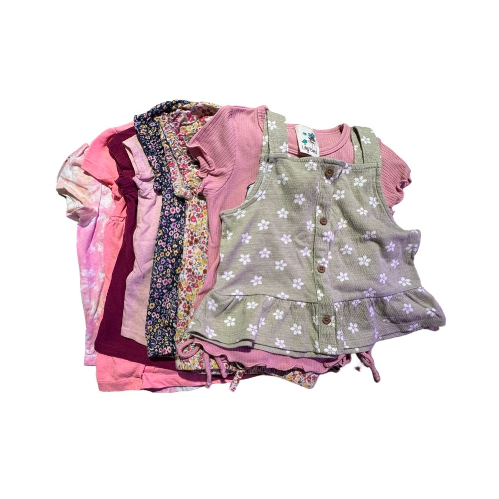 Girls' Floral and Pink Clothing Bundle